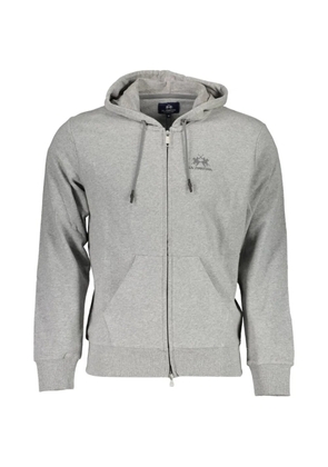 La Martina zip-up cotton hoodie - Grey