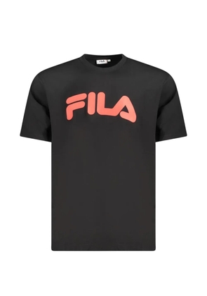 Fila logo-print cotton t-shirt - Black