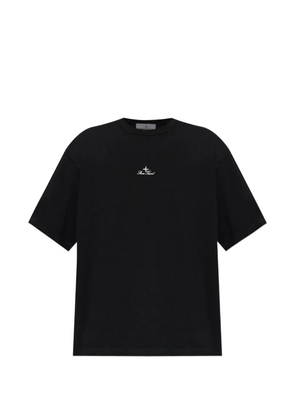 Stone Island logo-embroidered T-shirt - Black