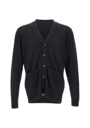 Filippo De Laurentiis V-neck button-up cardigan - Grey
