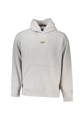 Tommy Hilfiger Signature logo-embroidered hoodie - Grey