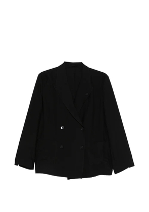 Lardini Picasso pinstripe double-breasted blazer - Black
