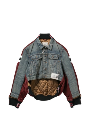 Maison MIHARA YASUHIRO panelled denim jacket - Blue