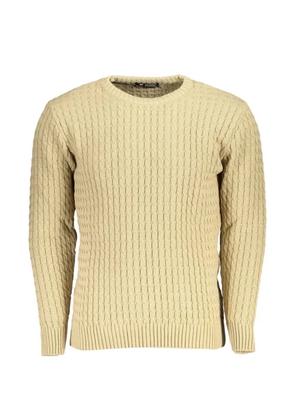 U.S. Grand cable-knit elbow-patch sweater - Neutrals
