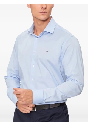 Tommy Hilfiger logo-detail buttoned shirt - Blue