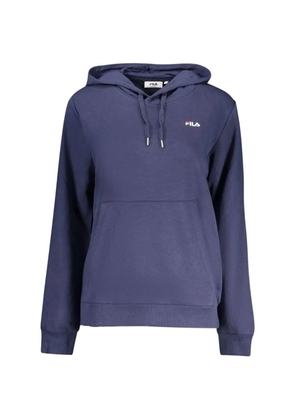 Fila logo-patch hoodie - Blue
