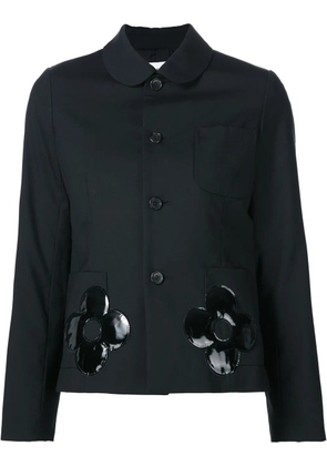 Comme Des Garçons Girl floral motif blazer - Black