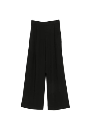 DIXIE pleated wide-leg trousers - Black