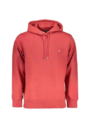 Calvin Klein logo-patch hoodie - Red