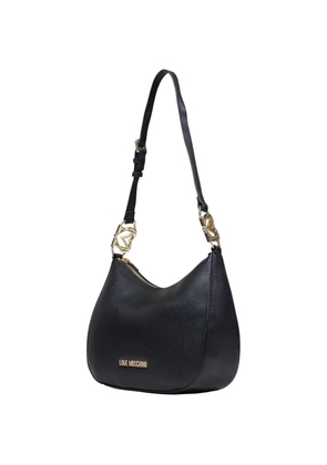 Love Moschino logo-plaque tote bag - Black