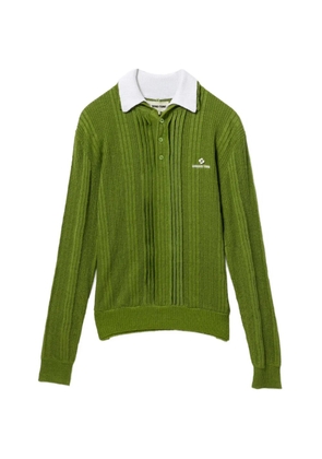 SHUSHU/TONG linen ribbed polo - Green