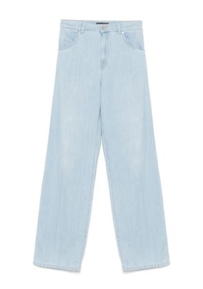 Lorena Antoniazzi logo-patch jeans - Blue