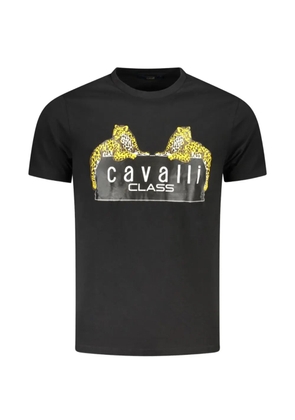 Cavalli Class leopard-print T-shirt - Black