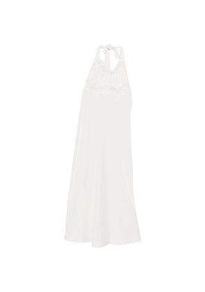 Frankies Bikinis Darcy lace-trim midi dress - White