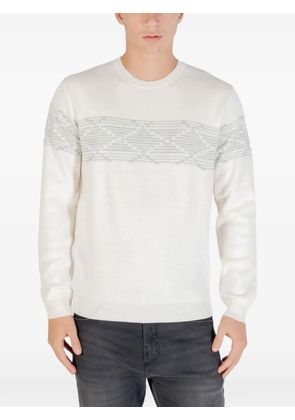 Antony Morato geometric-pattern sweater - White