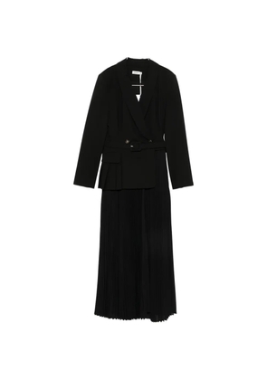 Simkhai Alexandra double-breasted pleated midi dress - Black