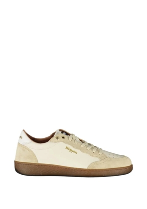 Blauer suede-panelled sneakers - Neutrals