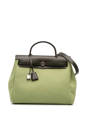 Hermès Pre-Owned 2019 Toile Herbag Zip 31 satchel - Green