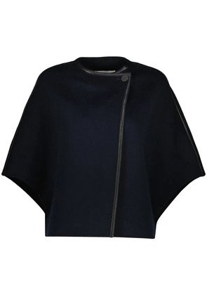 Yves Salomon double-sided cape - Blue