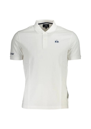 La Martina embroidered-logo polo shirt - White