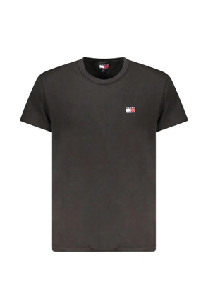 Tommy Hilfiger logo-patch cotton T-shirt - Black