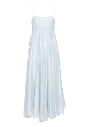 Forte Forte empire-line silk maxi dress - Blue