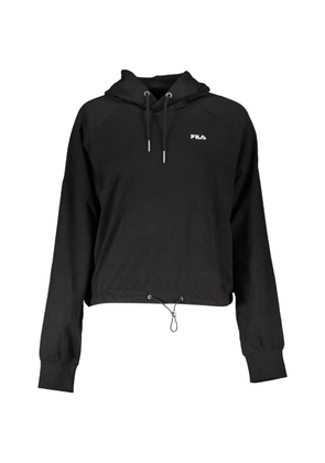 Fila Baalberge cropped drawstring hoodie - Black