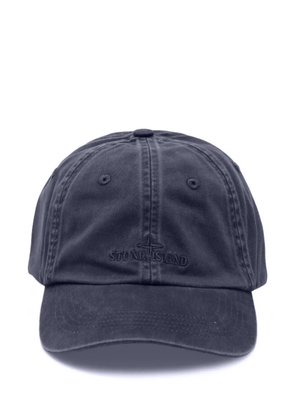 Stone Island logo-embroidered baseball cap - Blue