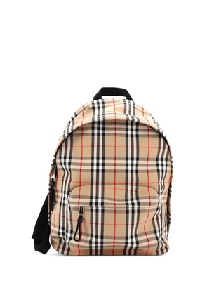 Burberry Pre-Owned Jett Vintage Check Canvas Medium backpack - Brown