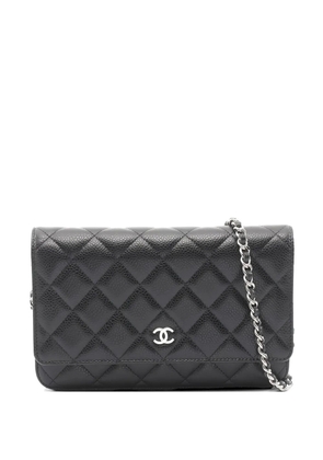 CHANEL Pre-Owned Classic wallet on chain - Black