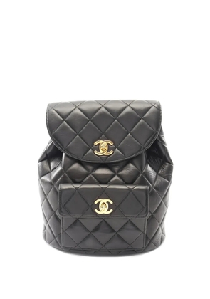 CHANEL Pre-Owned 1996-1997 Matelassé CC backpack - Black