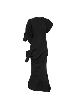 Issey Miyake Life Form asymmetric maxi dress - Black
