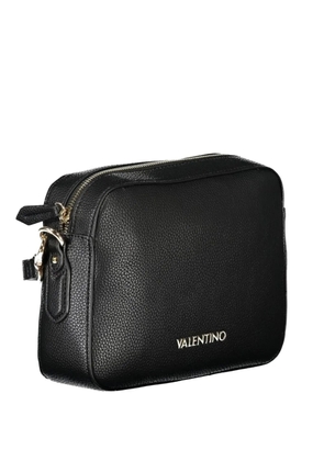 MARIO VALENTINO pebbled-texture logo-lettering crossbody bag - Black