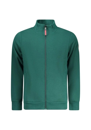 NORWAY 1963 logo-patch zip-up sweatshirt - Green