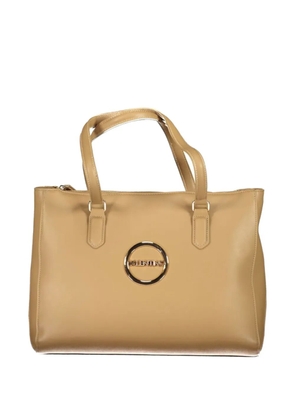MARIO VALENTINO logo-plaque tote bag - Yellow
