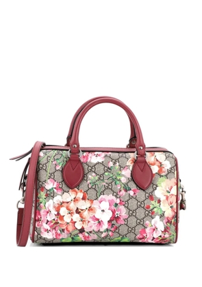 Gucci Pre-Owned Convertible Boston Bag Blooms Print GG Coated Canvas Small satchel - Brown