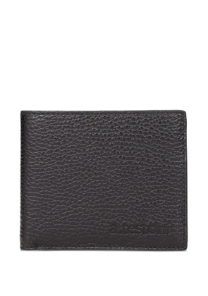 a.testoni grained-leather wallet - Black