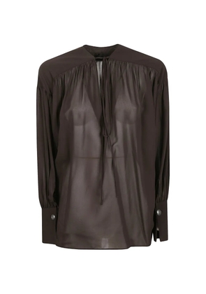 PINKO tie-detail blouse - Brown