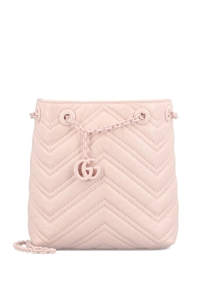 Gucci GG Marmont chevron logo mini bag - Pink