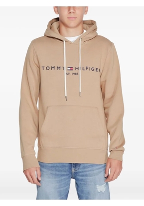 Tommy Hilfiger logo-print hoodie - Neutrals