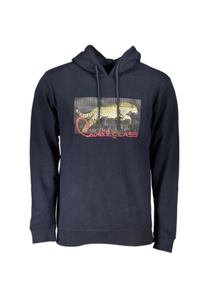 Cavalli Class cheetah-print hoodie - Blue