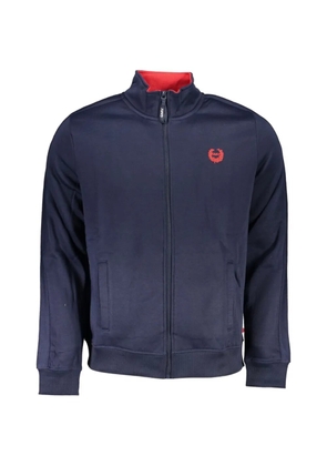 Gian Marco Venturi Vintage logo-embroidered zip-up sweatshirt - Blue