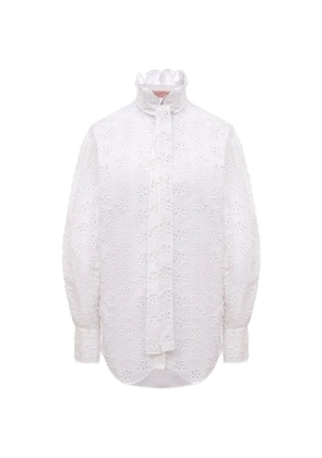 Valentino Garavani broderie-anglaise shirt - White