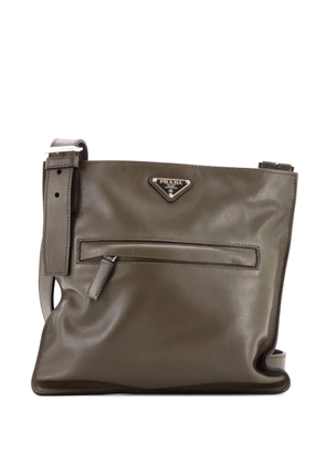 Prada Pre-Owned Front Pocket Messenger Bag Soft Calfskin Medium crossbody bag - Green
