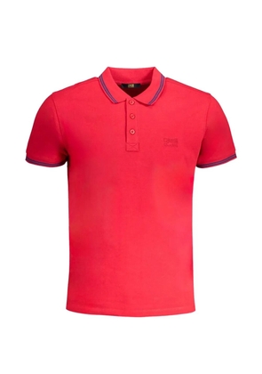 Cavalli Class logo-embroidered tipped polo shirt