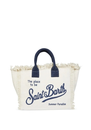 MC2 Saint Barth Colette frayed tote bag - Neutrals