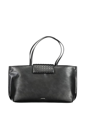 Calvin Klein woven-detail tote bag - Black