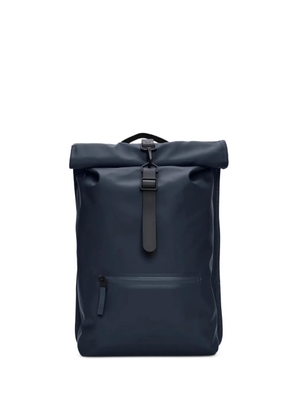 Rains roll-top carabiner-clip backpack - Blue