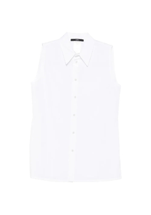 SAPIO sleeveless buttoned shirt - White