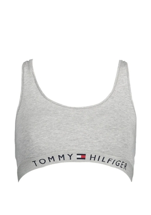Tommy Hilfiger logo-print racerback sports-bra - Grey